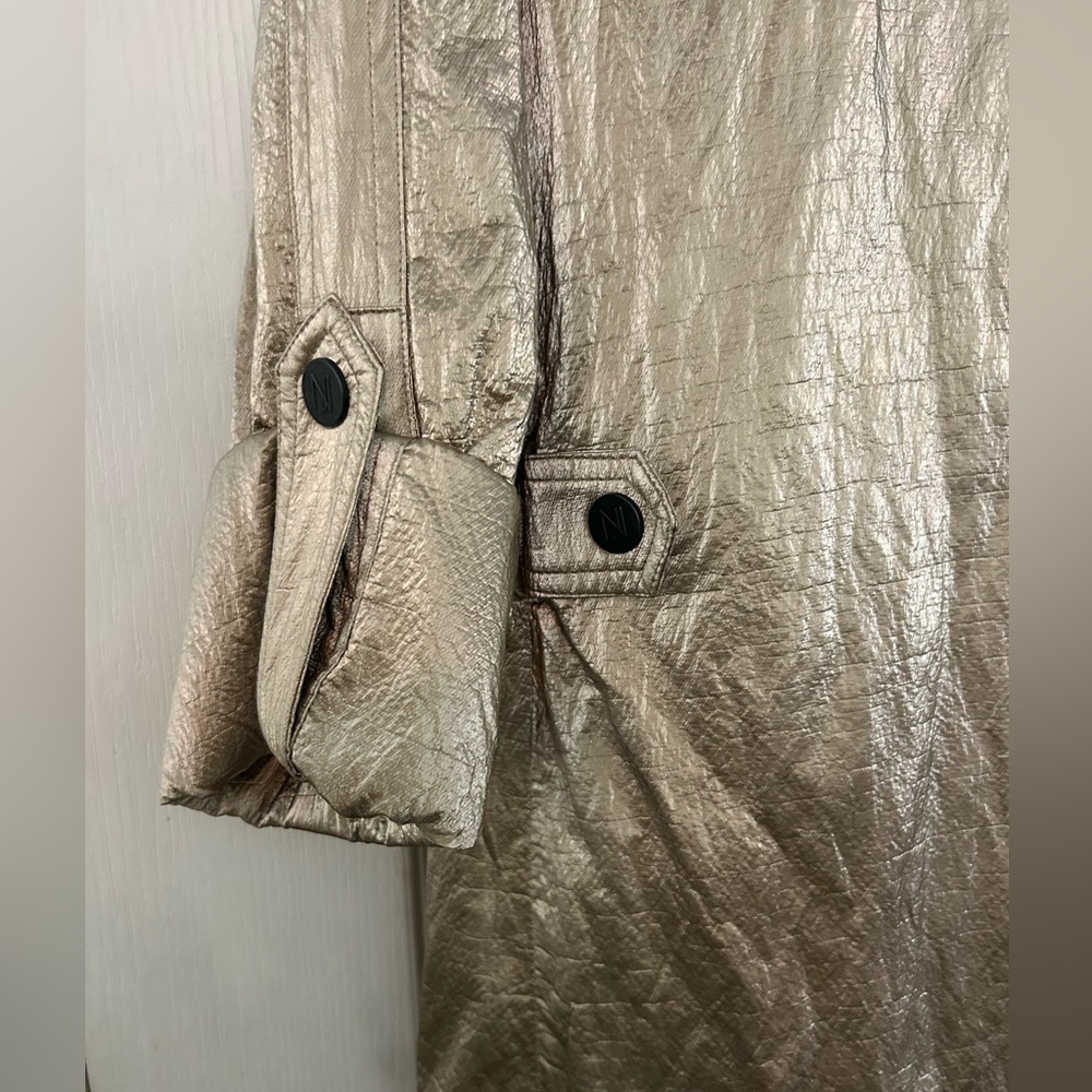 Nikki Jones Montreal Gold Metallic Women's Coat - Picture 8 of 11
